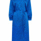Платье из креш-атласа арт.3498 синее