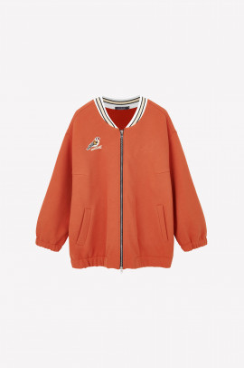 Бомбер терракотовый утепленный OLD SCHOOL арт.4157