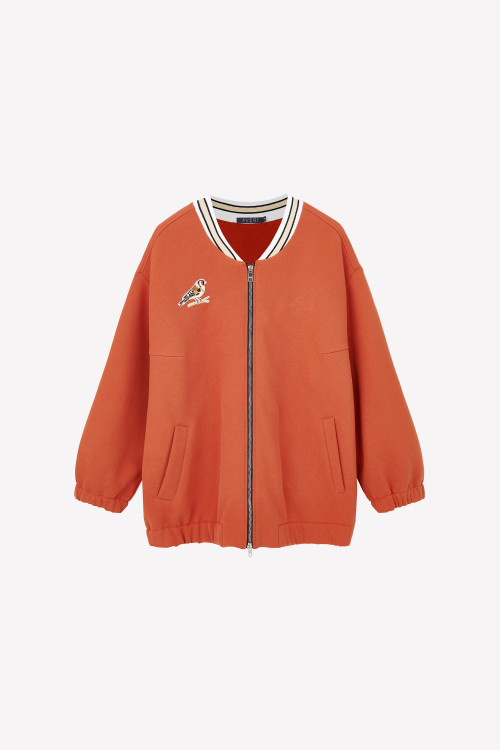 Бомбер терракотовый OLD SCHOOL