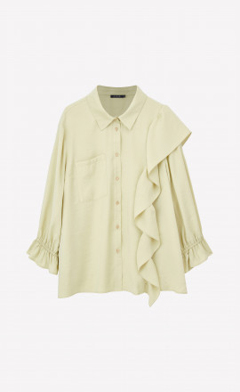 Блуза с объемным декором на плече арт.4031