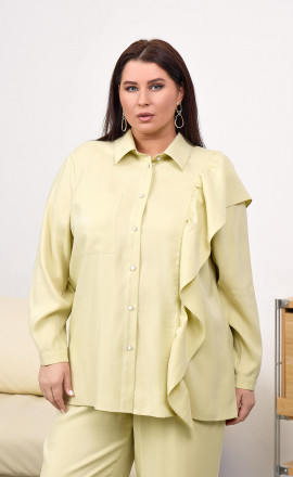 Блуза с объемным декором на плече арт.4031