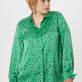 Блузка из креш-атласа арт.3500 зеленая