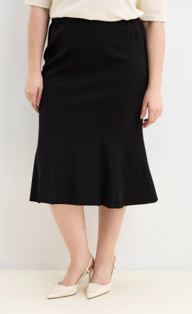 Юбка черная из джерси арт.4284