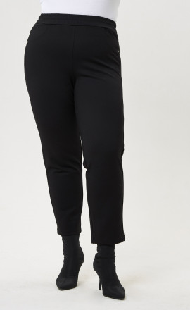 Черные брюки с подворсовкой арт.3443
