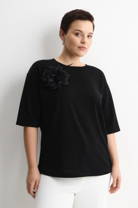 Нарядная блуза с брошью арт.4350