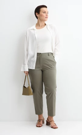 Брюки хаки прямые арт.4086