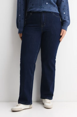 Прямые синие джинсы с эластаном арт.4292