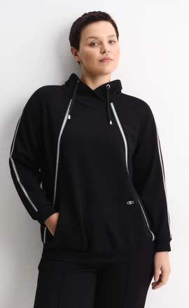 Свитшот с декоративной тесьмой арт.4371