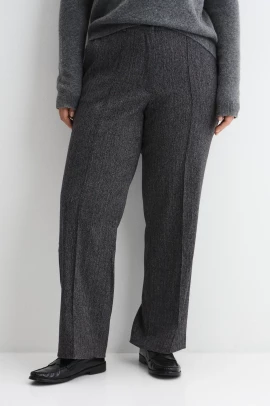 Брюки с застроченными стрелками в ёлочку арт.4374