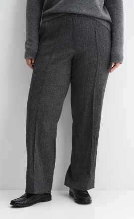 Брюки с застроченными стрелками в ёлочку арт.4374