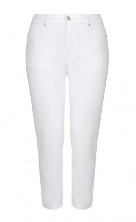 Белые джинсы с вышивкой арт.3226