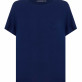 Темно-синяя футболка с вышивкой арт.3605
