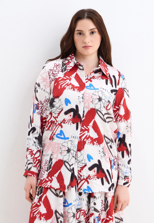 Рубашка графити 