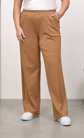 Прямые бежевые брюки арт.4343