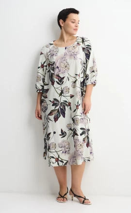 Платье с рисунком цветы арт.4352