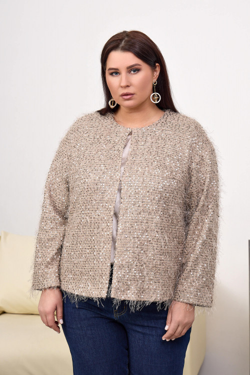 Нарядный жакет с пайетками арт.4351