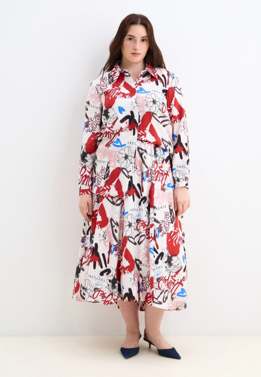 Юбка баллон графити *PREMIUM арт.4037