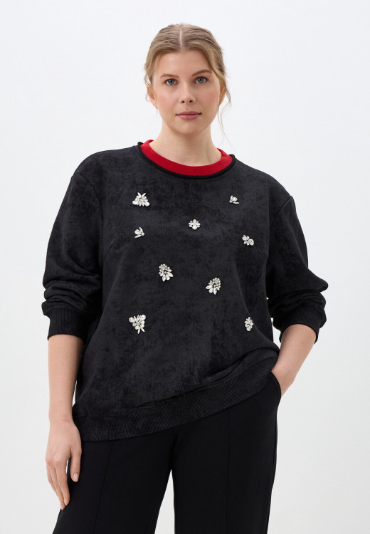 Свитшот с кристаллами Сваровски *PREMIUM арт.4016