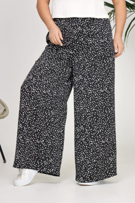 Черные брюки в горошек арт.4166