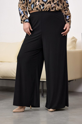 Черные свободные брюки арт.4366