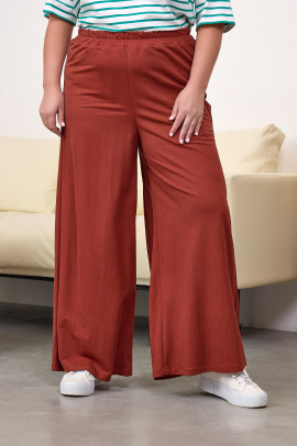 Терракотовые брюки из вискозы арт.4344